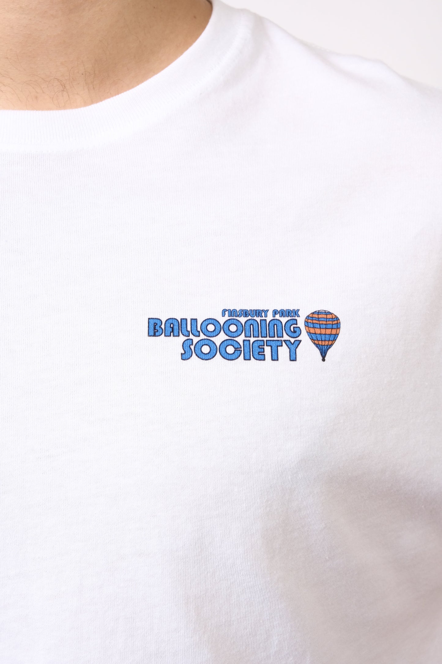 3D Balloon Print Cotton Tee White