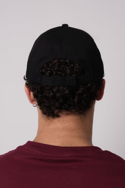 Embroidered Balloon Cap Black