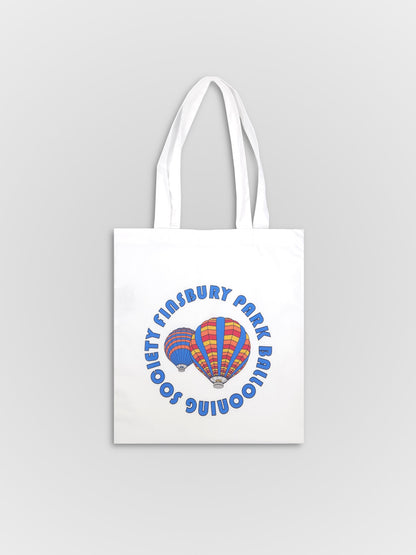 3D Balloon Print Tote Bag White