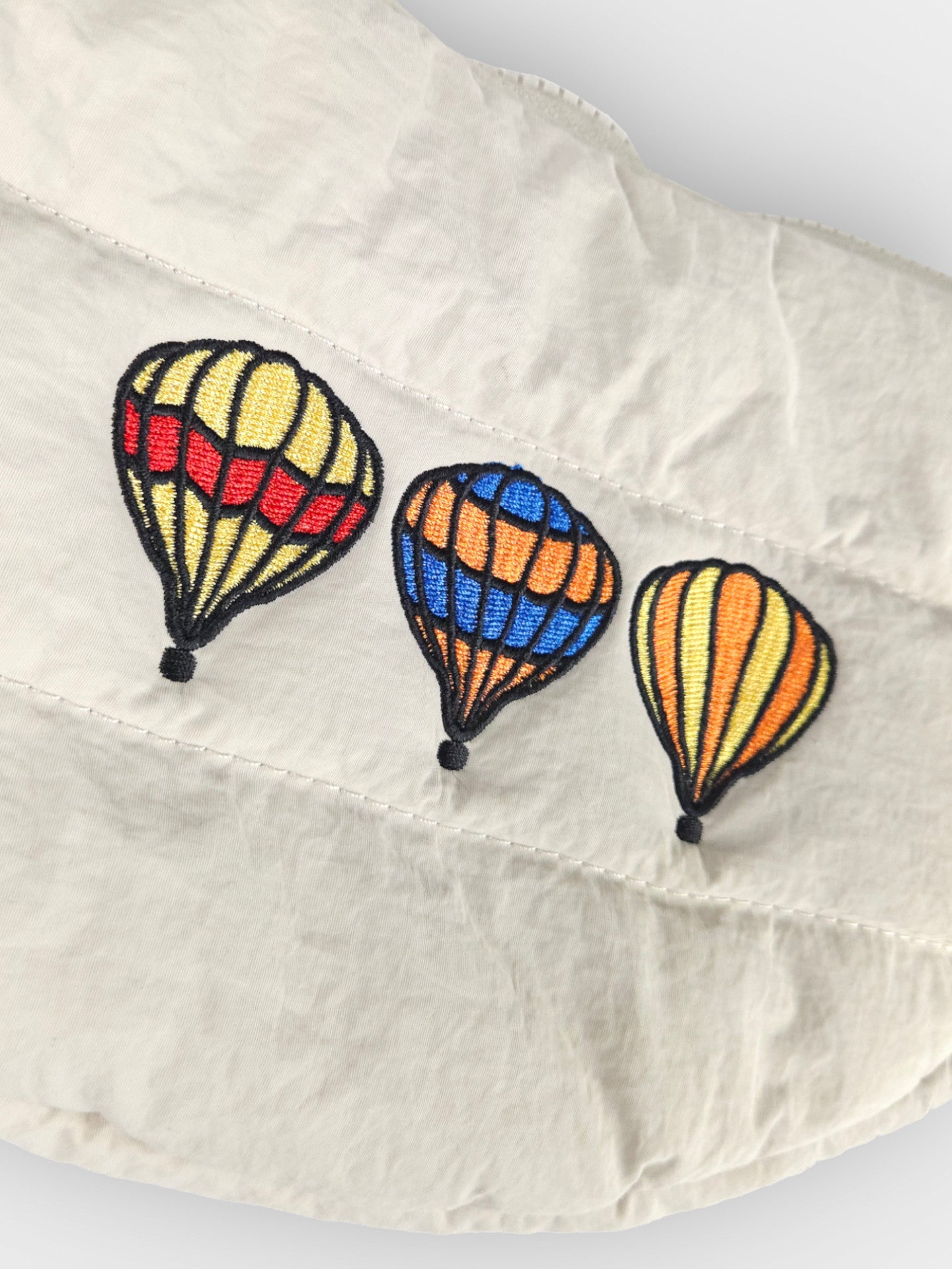 Embroidered Cross Body Bag - Stone