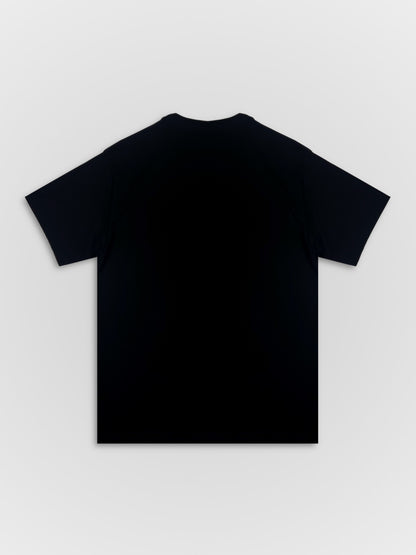 Embroidered Balloon Cotton Tee Black