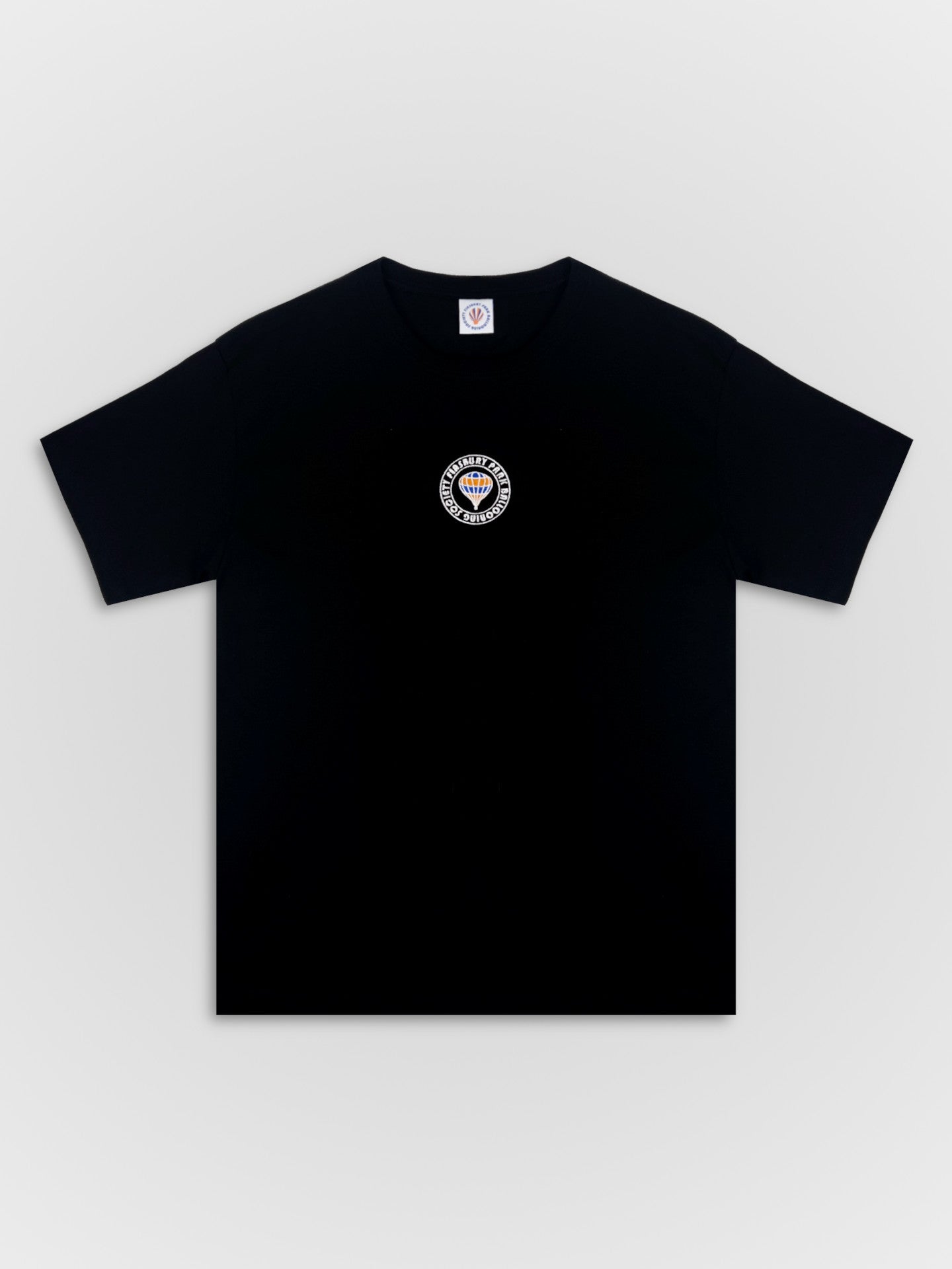 Embroidered Balloon Cotton Tee Black