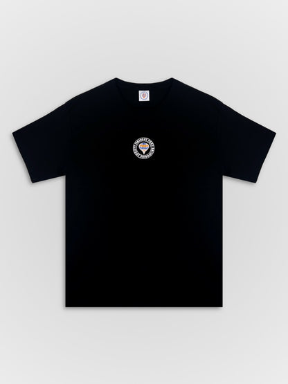 Embroidered Balloon Cotton Tee Black