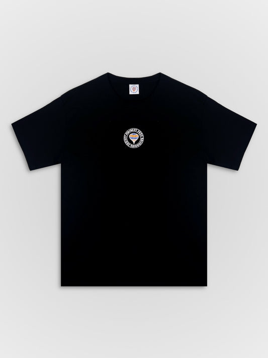Embroidered Balloon Cotton Tee Black