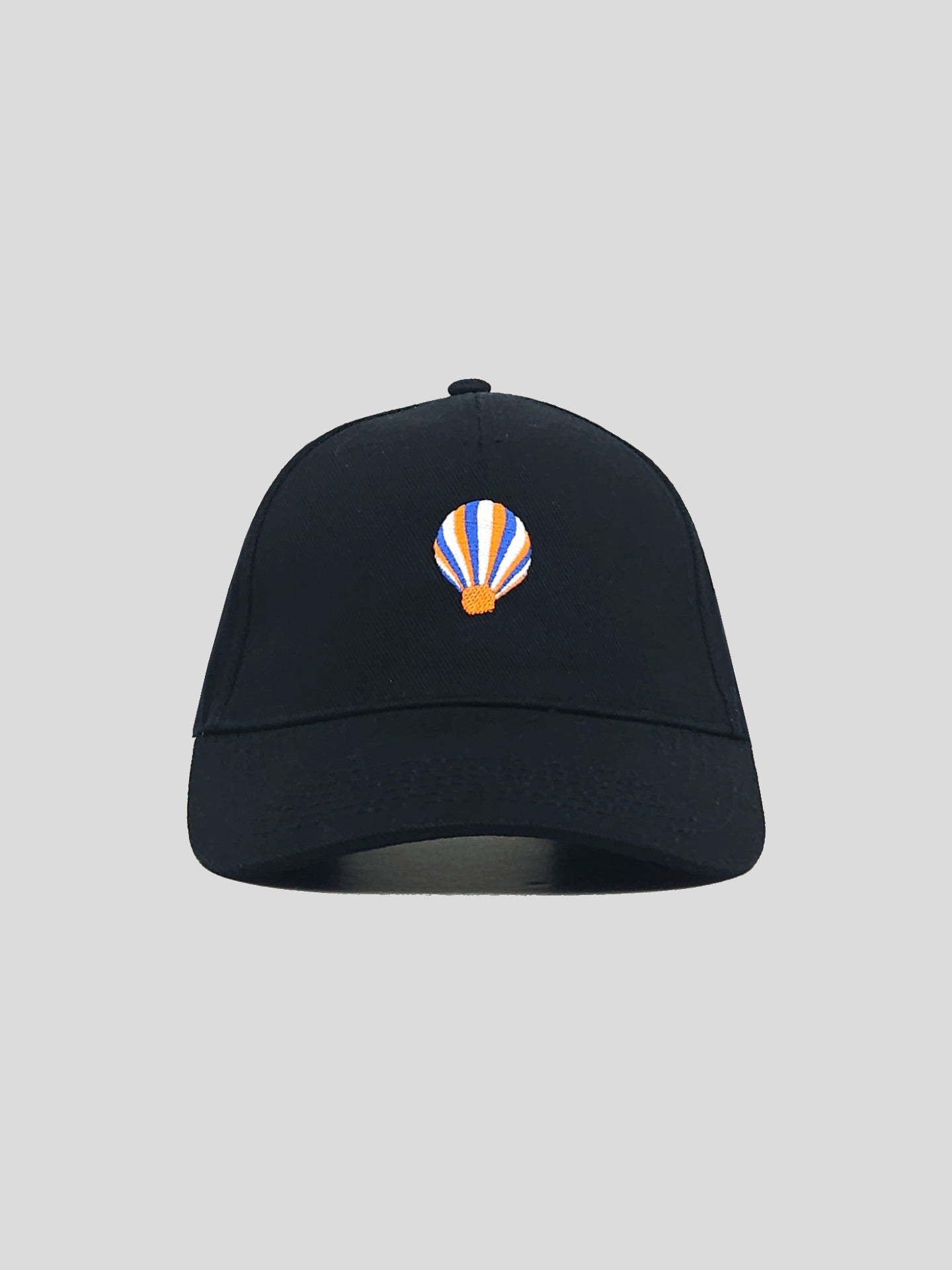 Embroidered Balloon Cap Black