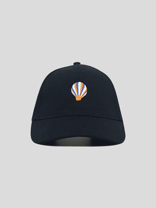 Embroidered Balloon Cap Black