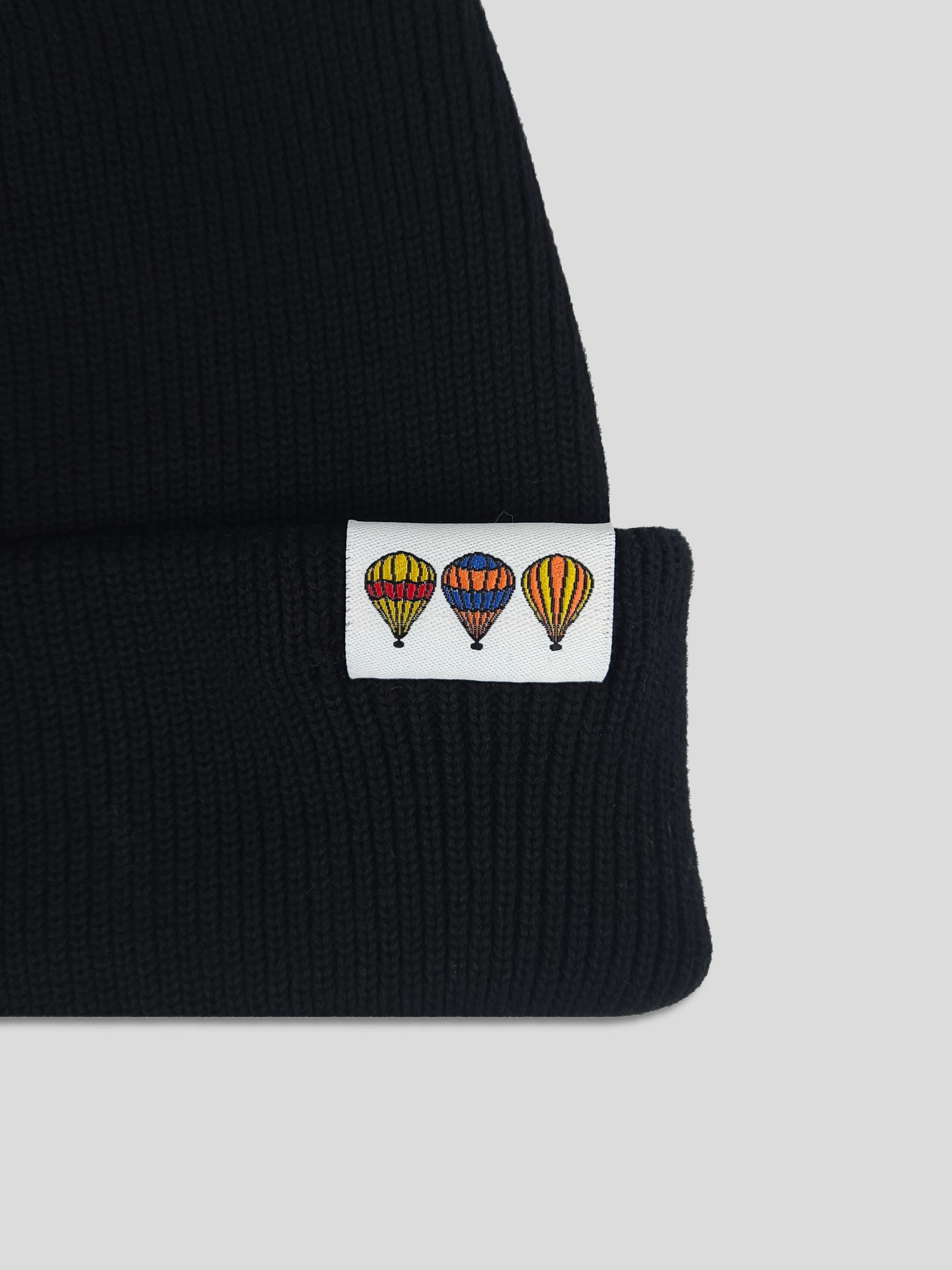 Three Balloon Beanie - Black – Finsbury Park Ballooning Society